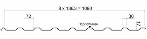 Profile-sheet-T20-front-section-view