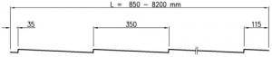 Ruukki-Monterrey-logintudinal-section-drawing